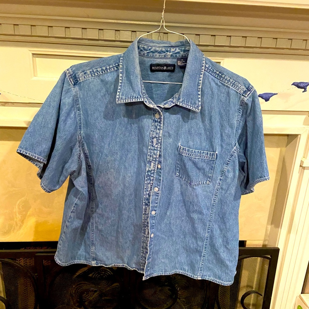 Mountain Lakes denim top